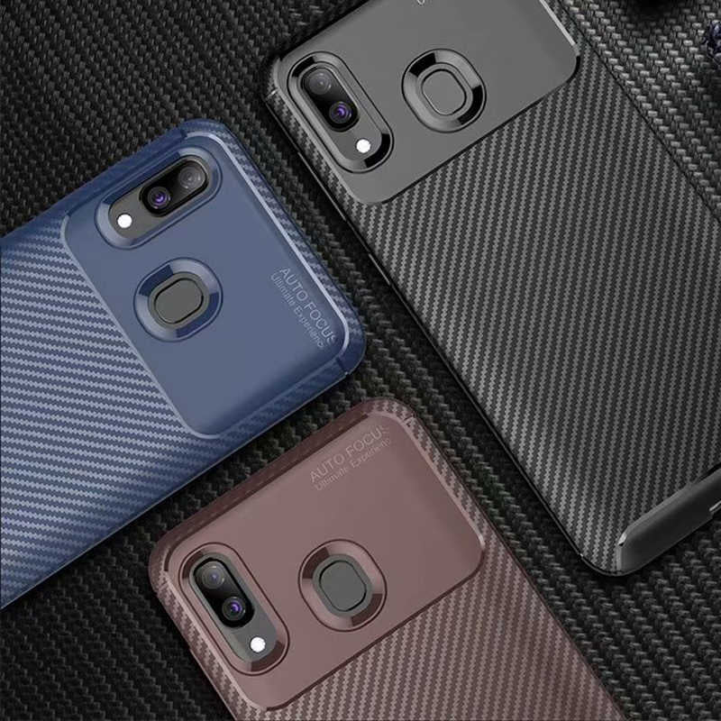 Galaxy A20 Kılıf Zore Negro Silikon Kapak Siyah