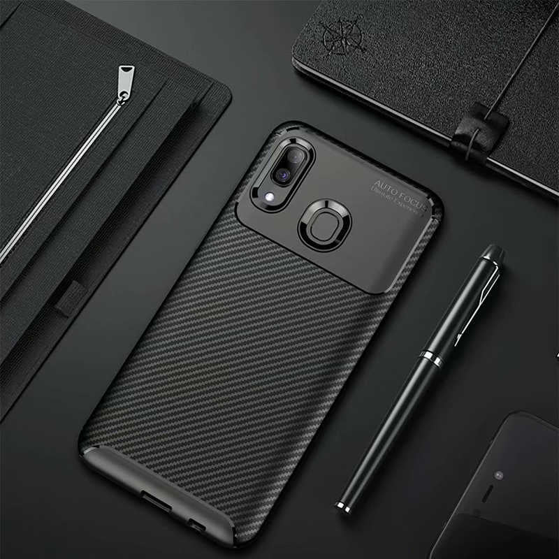 Galaxy A20 Kılıf Zore Negro Silikon Kapak Siyah