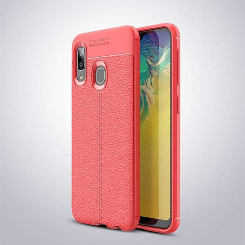 Galaxy A20 Kılıf Zore Niss Silikon Kapak Kırmızı
