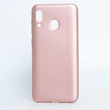 Galaxy A20 Kılıf Zore Premier Silikon Kapak Rose Gold