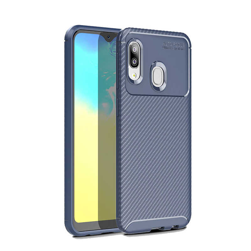 Galaxy A20E Kılıf Zore Negro Silikon Kapak Kahverengi