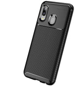 Galaxy A20E Kılıf Zore Negro Silikon Kapak Kahverengi