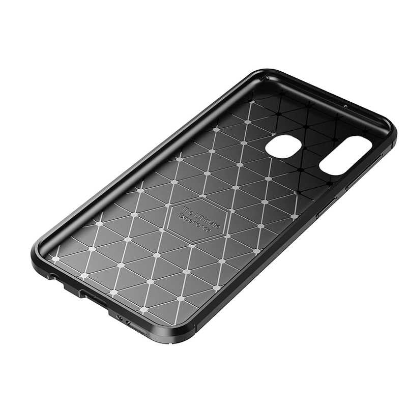Galaxy A20E Kılıf Zore Negro Silikon Kapak Kahverengi