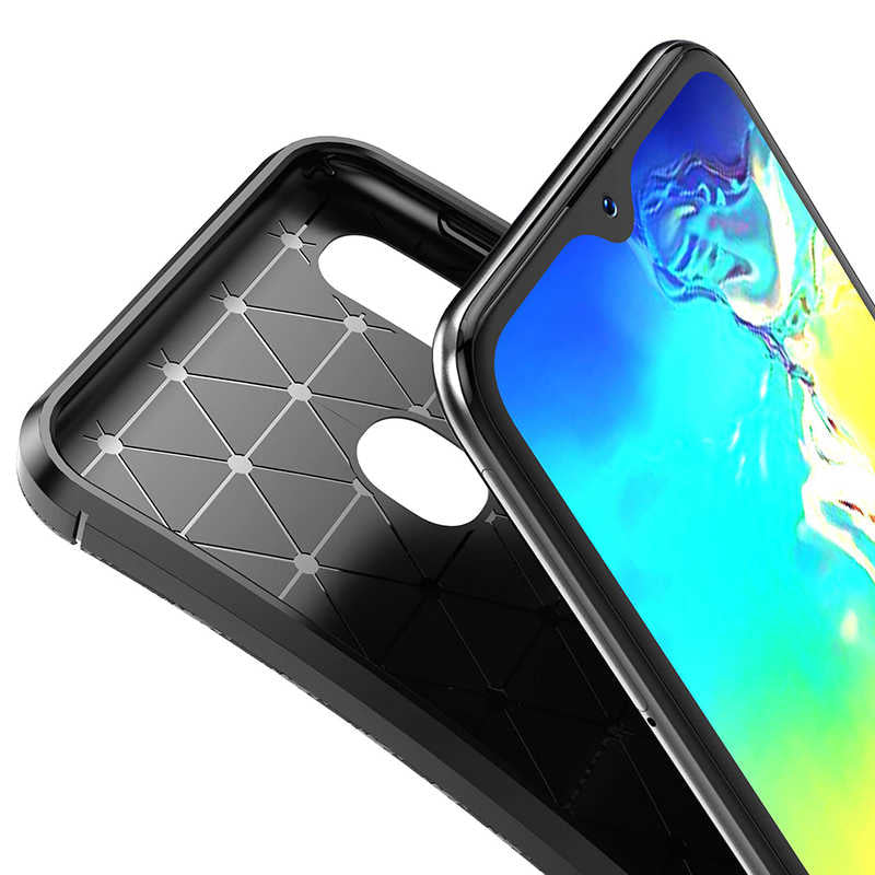 Galaxy A20E Kılıf Zore Negro Silikon Kapak Kahverengi