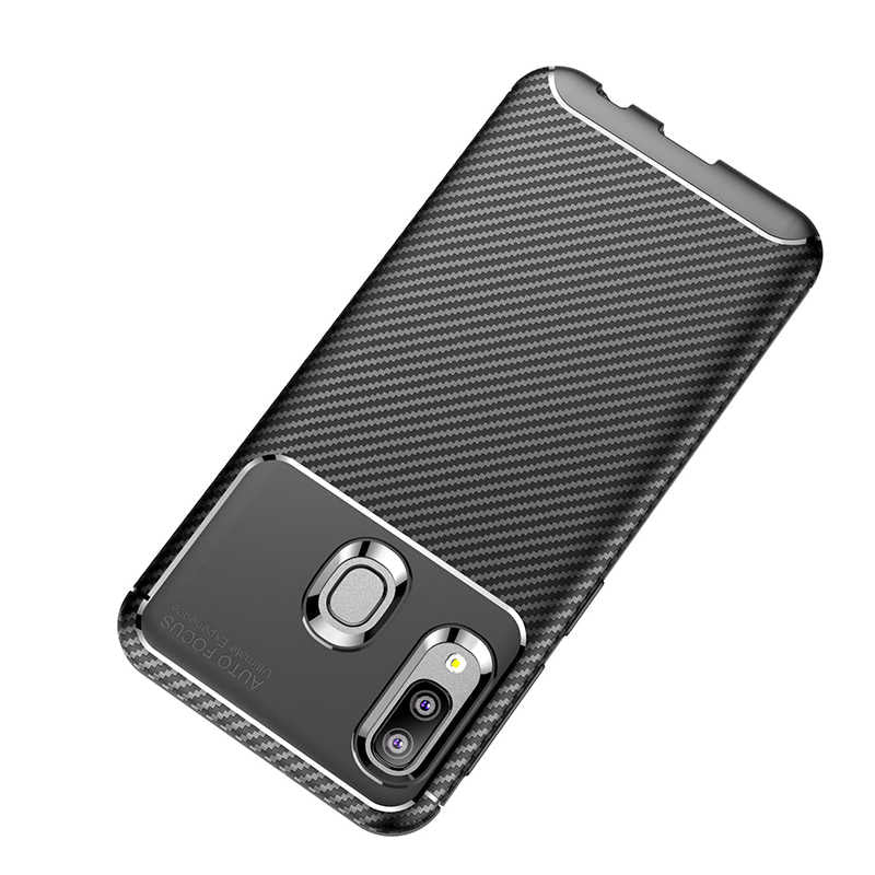 Galaxy A20E Kılıf Zore Negro Silikon Kapak Kahverengi