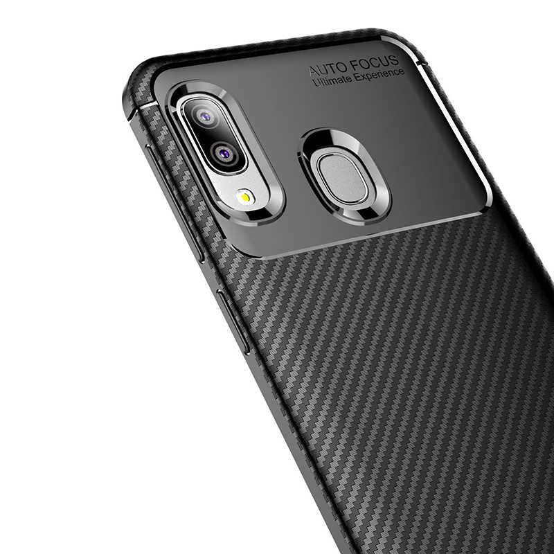 Galaxy A20E Kılıf Zore Negro Silikon Kapak Kahverengi