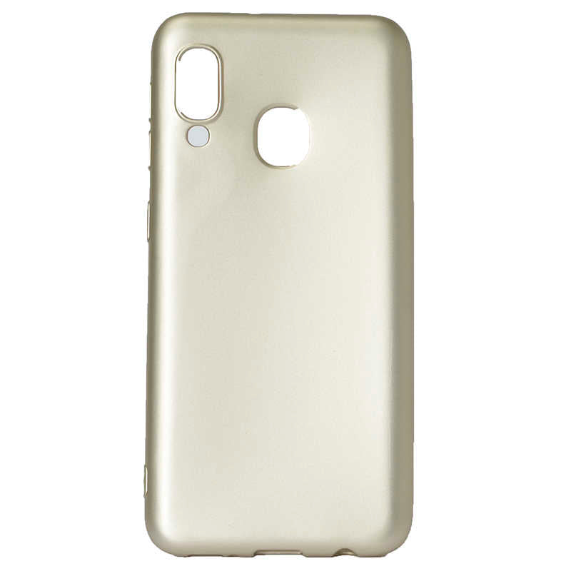 Galaxy A20E Kılıf Zore Premier Silikon Kapak Gold