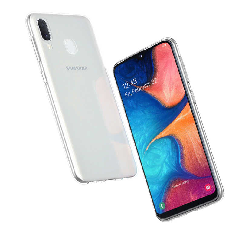 Galaxy A20E Kılıf Zore Süper Silikon Kapak Renksiz