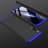 Galaxy A20S Kılıf Zore Ays Kapak Siyah-Mavi