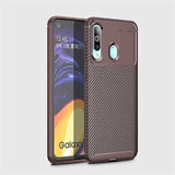 Galaxy A20S Kılıf Zore Negro Silikon Kapak Kahverengi