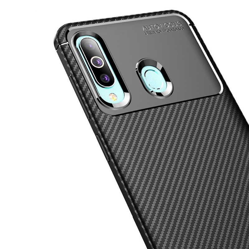 Galaxy A20S Kılıf Zore Negro Silikon Kapak Kahverengi