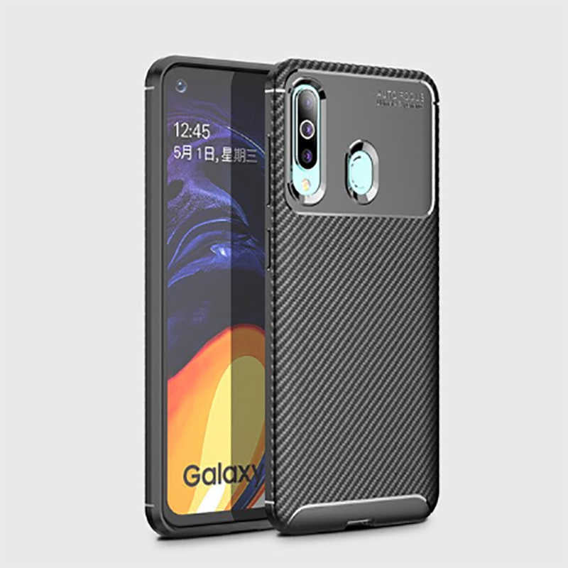 Galaxy A20S Kılıf Zore Negro Silikon Kapak Kahverengi