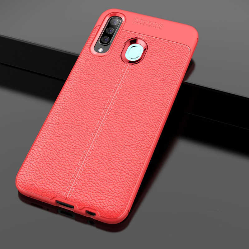 Galaxy A20S Kılıf Zore Niss Silikon Kapak Kırmızı