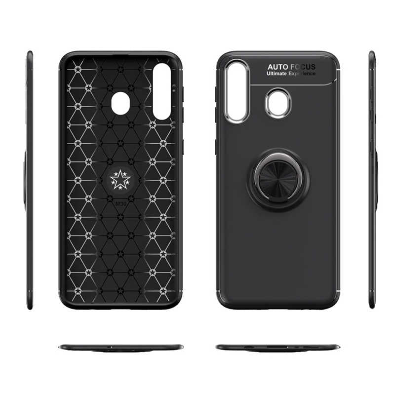 Galaxy A20S Kılıf Zore Ravel Silikon Kapak Siyah