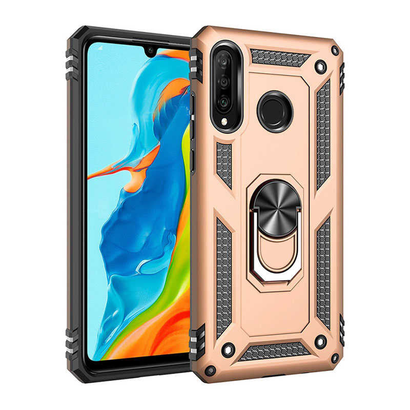 Galaxy A20S Kılıf Zore Vega Kapak Gold