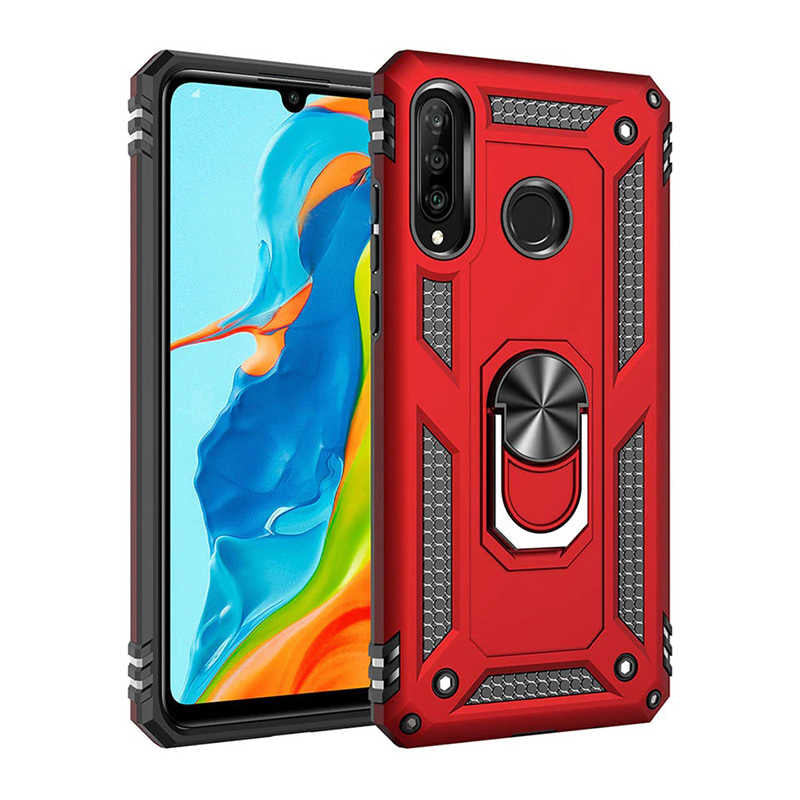 Galaxy A20S Kılıf Zore Vega Kapak Kırmızı