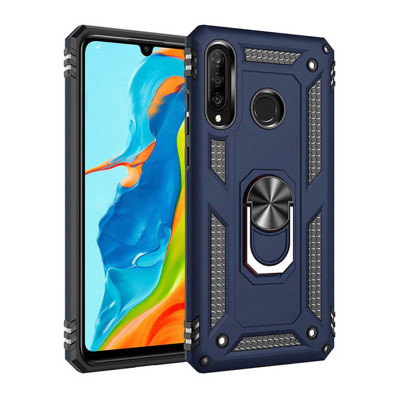 Galaxy A20S Kılıf Zore Vega Kapak Mavi