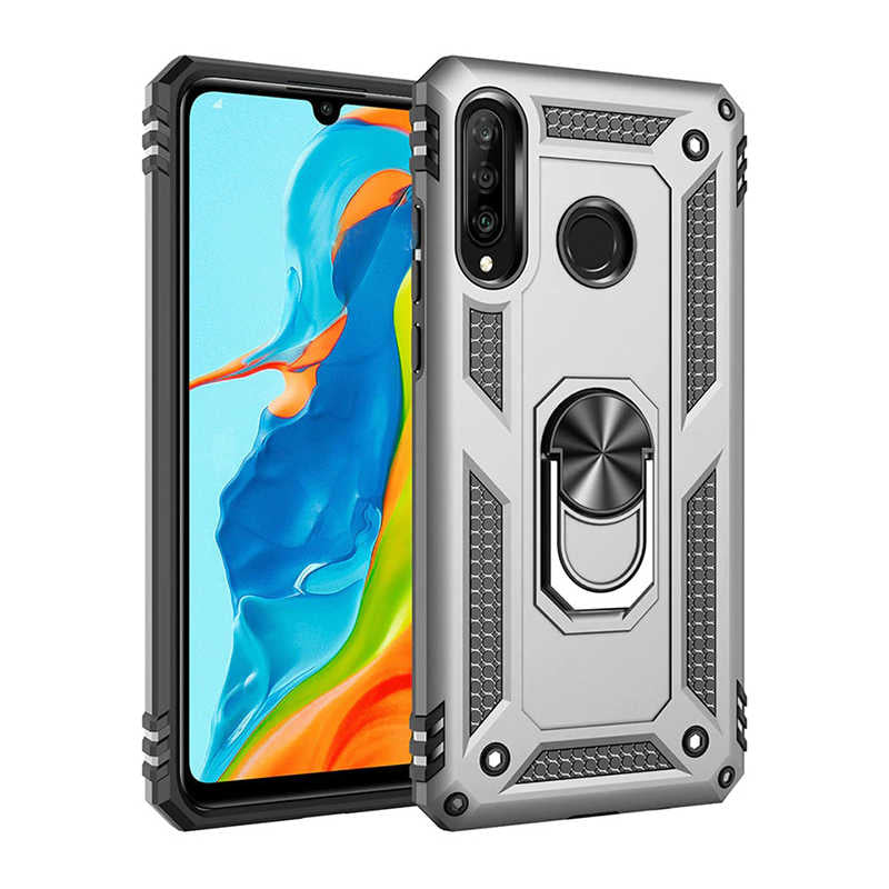 Galaxy A20S Kılıf Zore Vega Kapak Gri