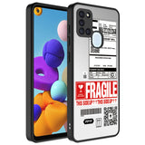 Galaxy A21S Kılıf Aynalı Desenli Kamera Korumalı Parlak Zore Mirror Kapak Fragile