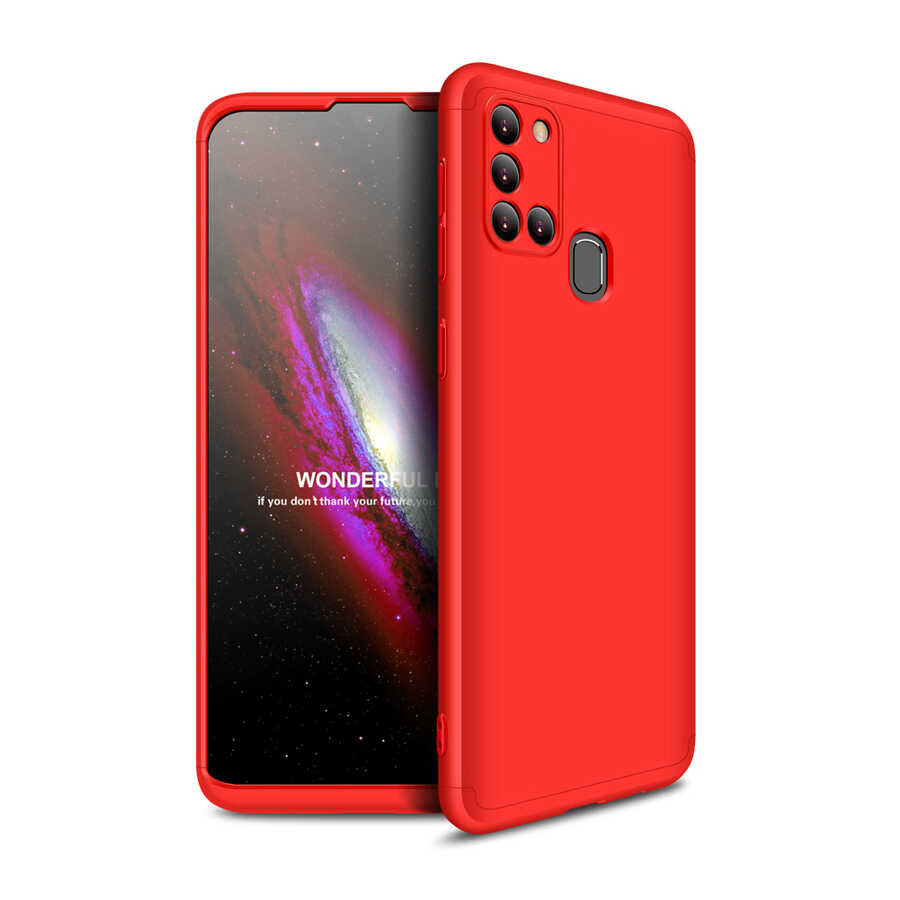Galaxy A21S Kılıf Zore Ays Kapak Kırmızı