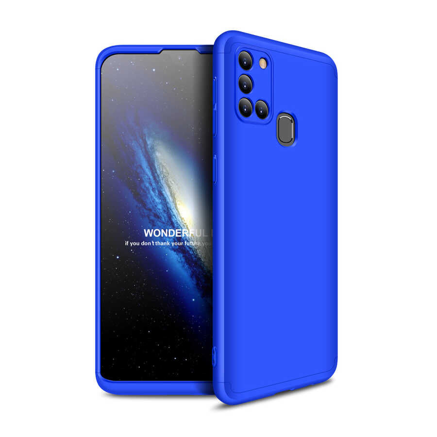Galaxy A21S Kılıf Zore Ays Kapak Mavi