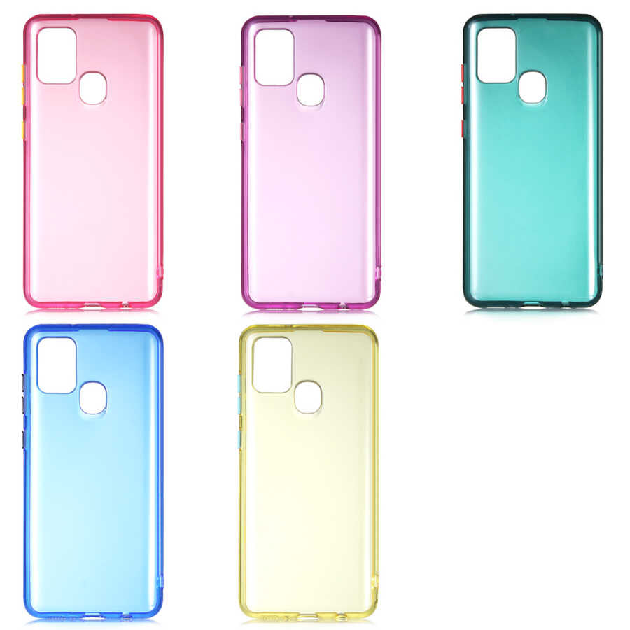 Galaxy A21S Kılıf Zore Bistro Kapak Mor