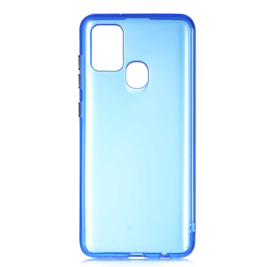 Galaxy A21S Kılıf Zore Bistro Kapak Mavi
