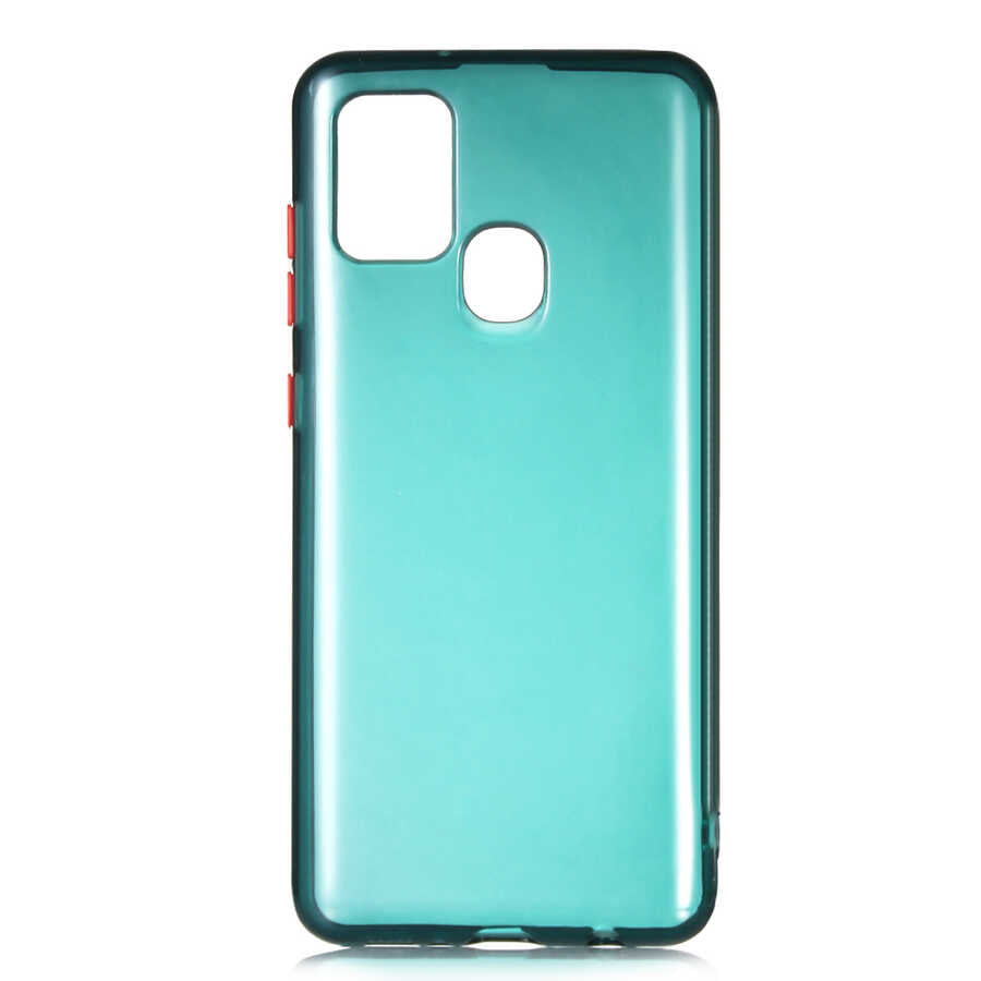 Galaxy A21S Kılıf Zore Bistro Kapak Koyu Yeşil