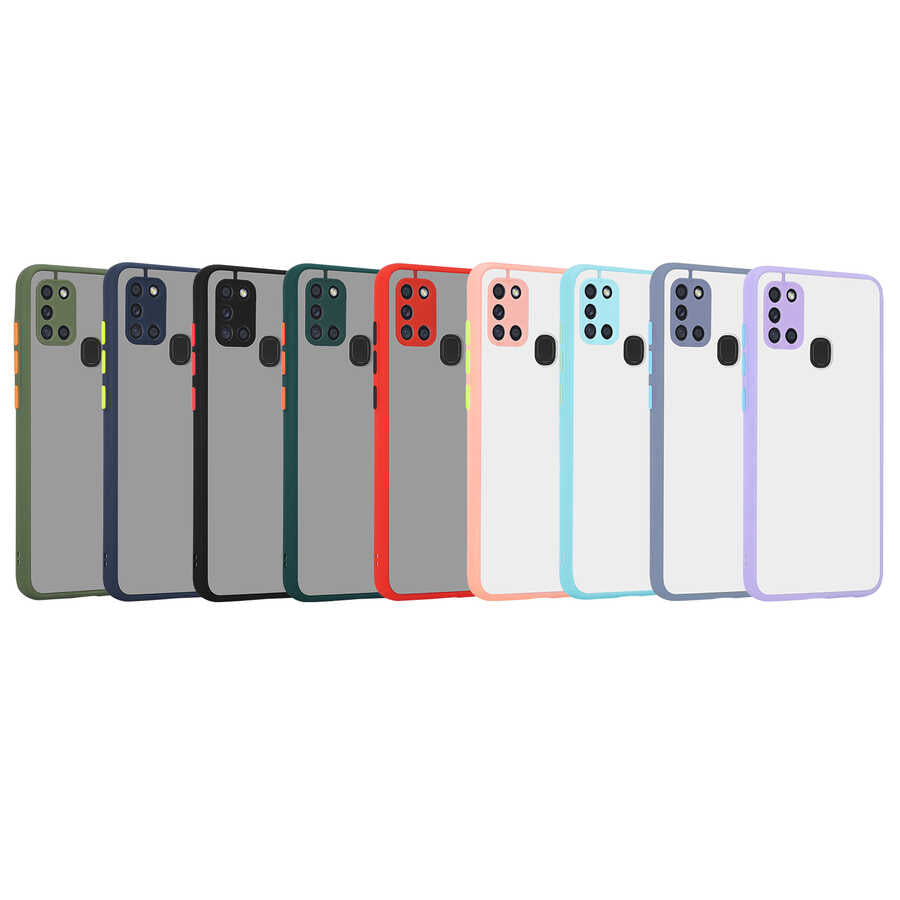 Galaxy A21S Kılıf Zore Hux Kapak Turkuaz