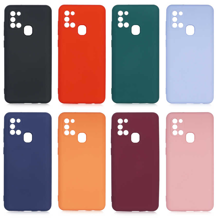 Galaxy A21S Kılıf Zore Mara Lansman Kapak Lila