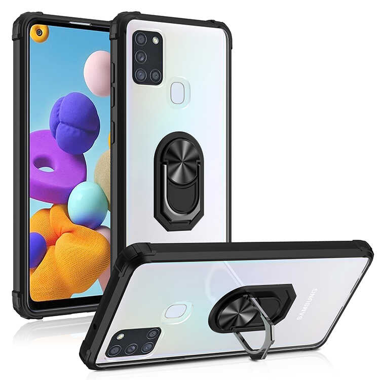 Galaxy A21S Kılıf Zore Mola Kapak Siyah