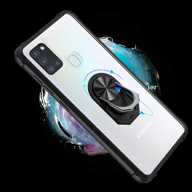 Galaxy A21S Kılıf Zore Mola Kapak Siyah