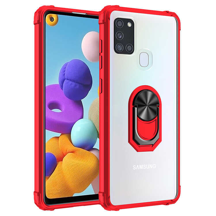 Galaxy A21S Kılıf Zore Mola Kapak Kırmızı