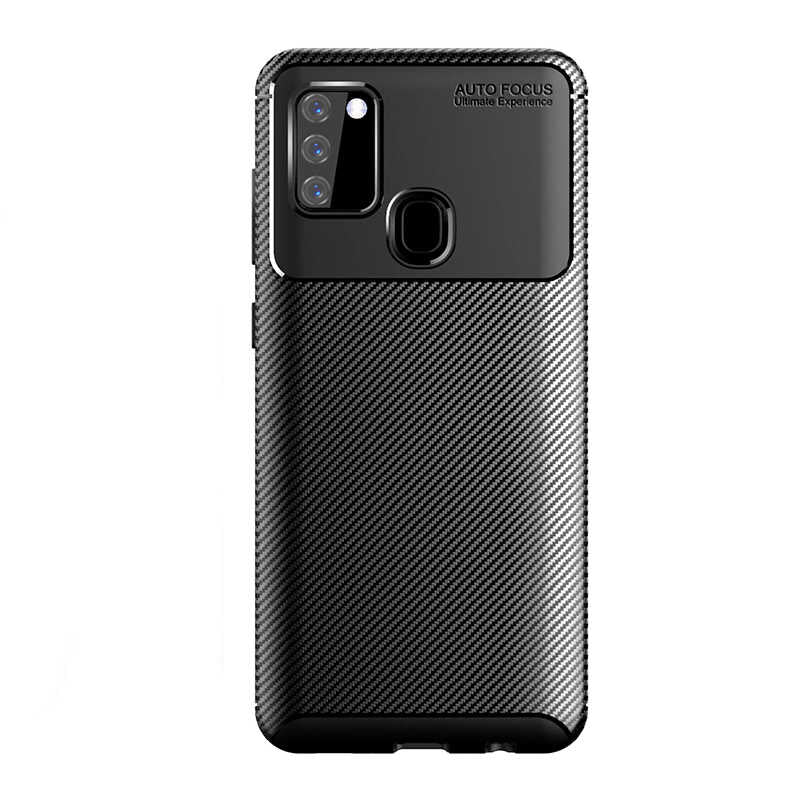 Galaxy A21S Kılıf Zore Negro Silikon Kapak Siyah