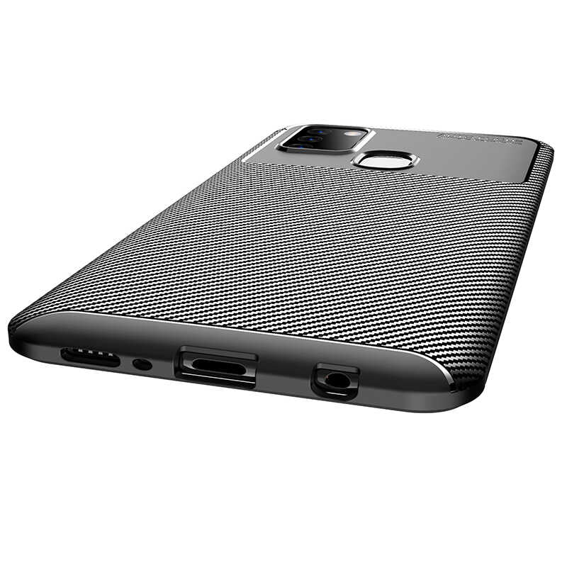 Galaxy A21S Kılıf Zore Negro Silikon Kapak Siyah