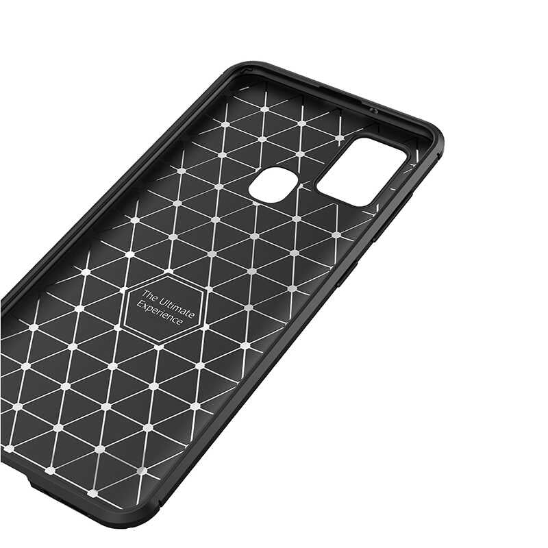 Galaxy A21S Kılıf Zore Negro Silikon Kapak Siyah