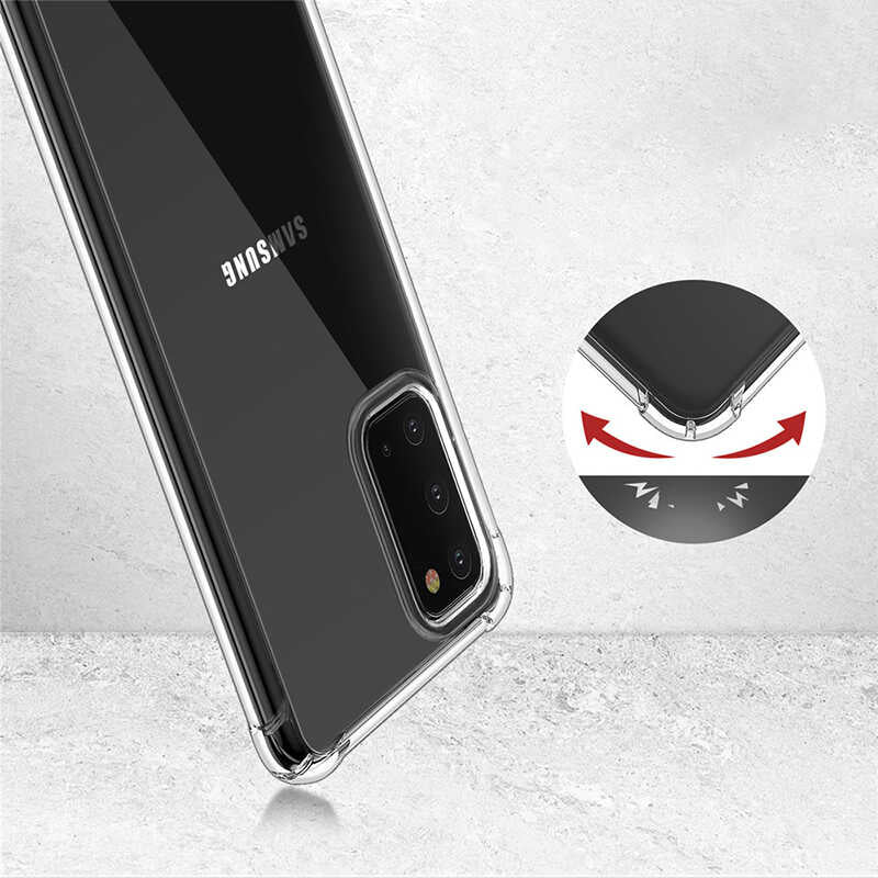 Galaxy A21S Kılıf Zore Nitro Anti Shock Silikon Renksiz