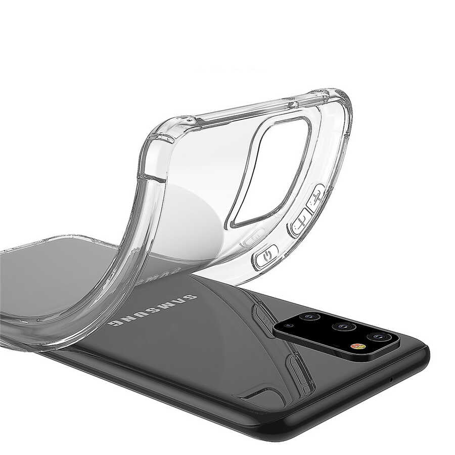 Galaxy A21S Kılıf Zore Nitro Anti Shock Silikon Renksiz