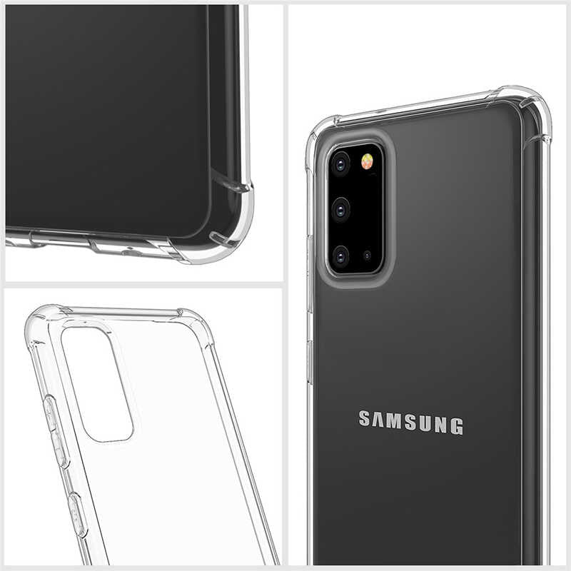 Galaxy A21S Kılıf Zore Nitro Anti Shock Silikon Renksiz