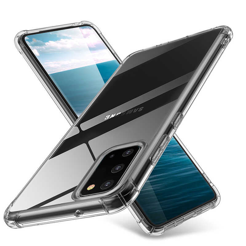 Galaxy A21S Kılıf Zore Nitro Anti Shock Silikon Renksiz