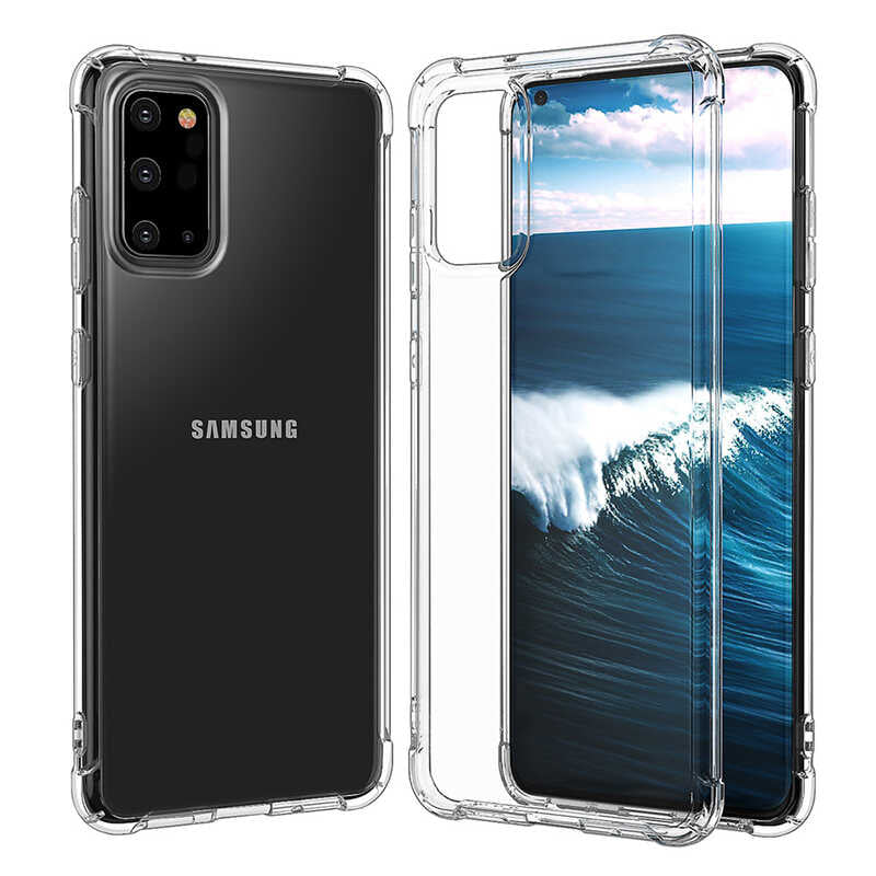 Galaxy A21S Kılıf Zore Nitro Anti Shock Silikon Renksiz