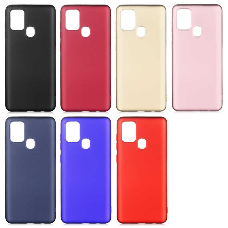 Galaxy A21S Kılıf Zore Premier Silikon Kapak Rose Gold