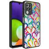 Galaxy A22 4G Kılıf Aynalı Desenli Kamera Korumalı Parlak Zore Mirror Kapak Kalp