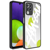 Galaxy A22 4G Kılıf Aynalı Desenli Kamera Korumalı Parlak Zore Mirror Kapak Yazı