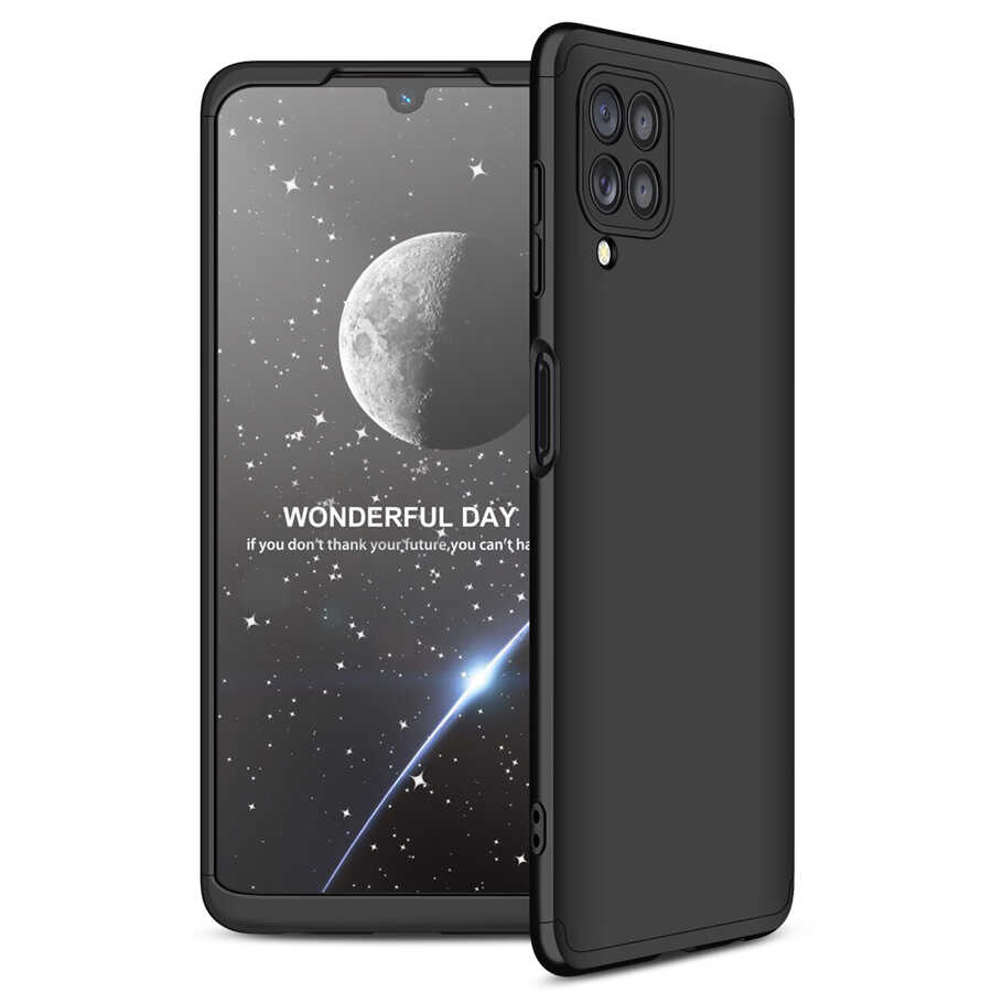 Galaxy A22 4G Kılıf Zore Ays Kapak Siyah