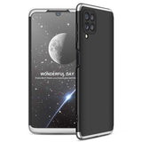 Galaxy A22 4G Kılıf Zore Ays Kapak Siyah-Gri