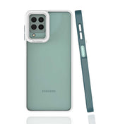 Galaxy A22 4G Kılıf Zore Mima Kapak Koyu Yeşil