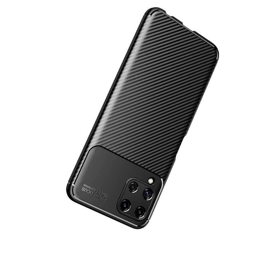 Galaxy A22 4G Kılıf Zore Negro Silikon Kapak Kahverengi