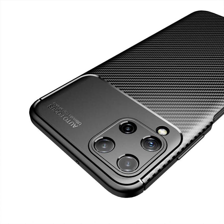 Galaxy A22 4G Kılıf Zore Negro Silikon Kapak Kahverengi