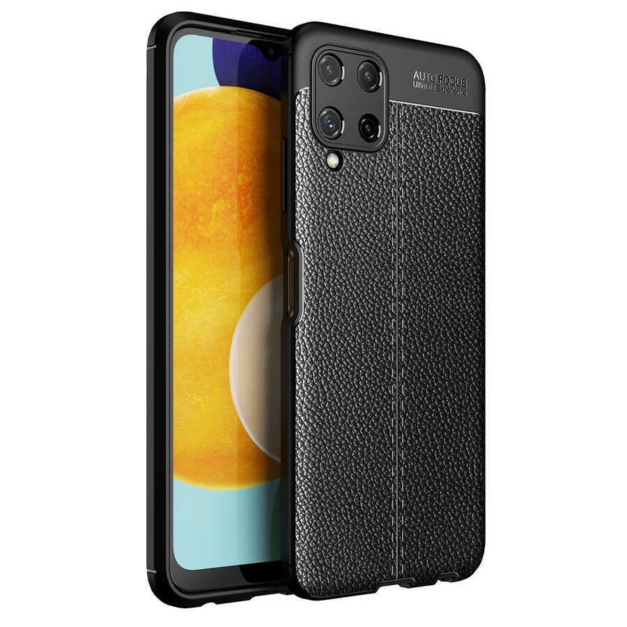 Galaxy A22 4G Kılıf Zore Niss Silikon Kapak Siyah